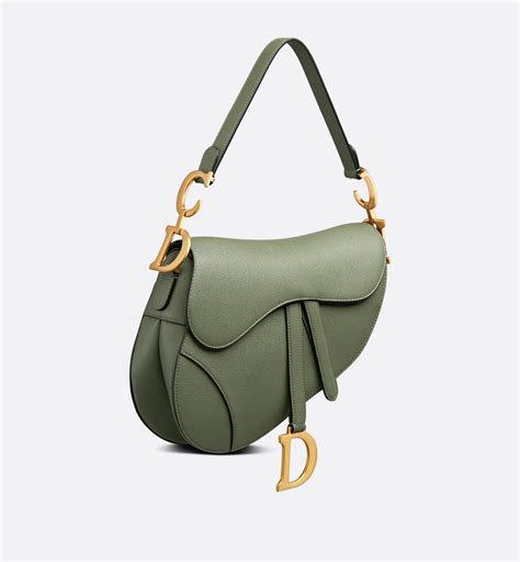 dior saddle bag grün|Saddle Bag with Strap Cedar Green Grained Calfskin .